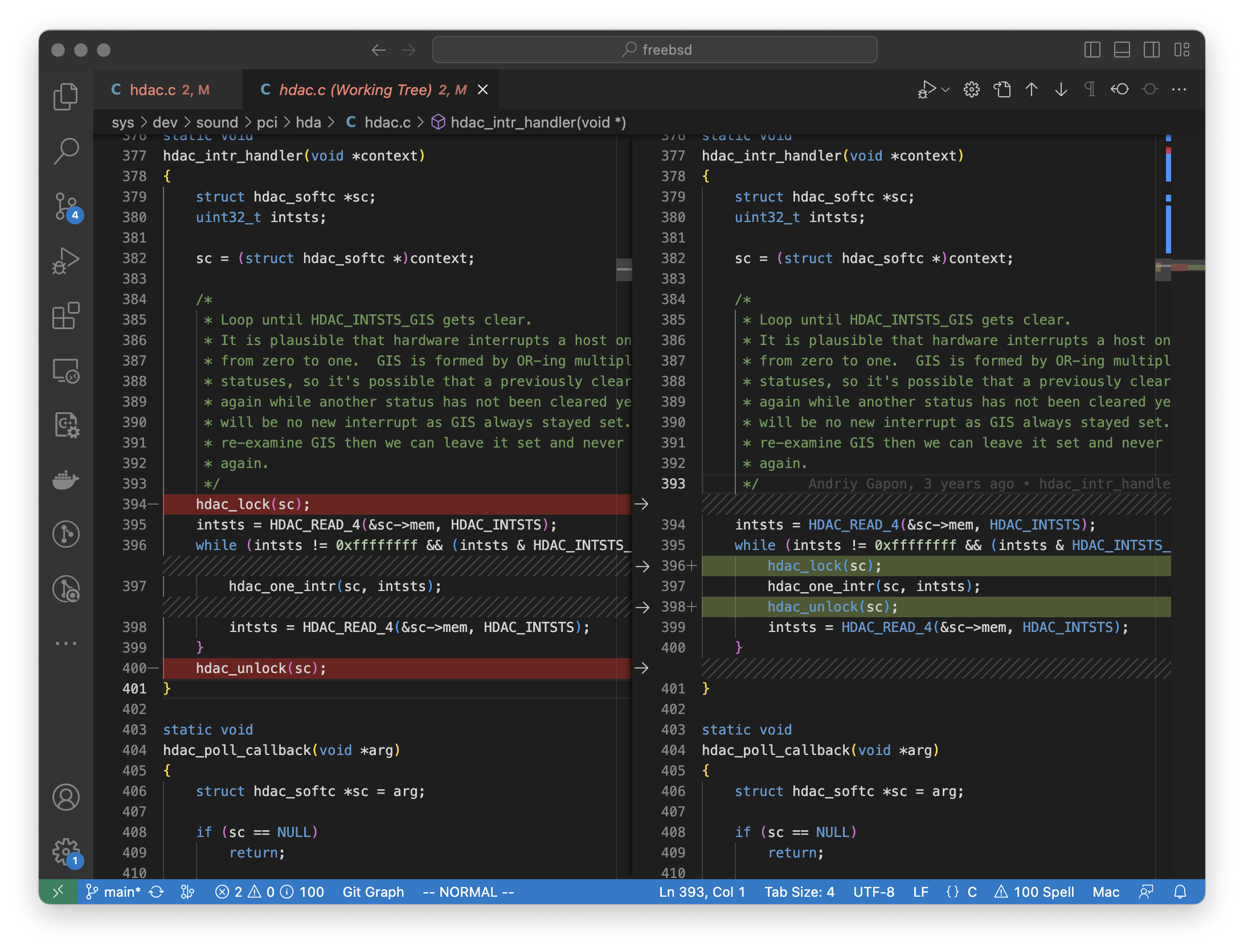 Editing FreeBSD in VS Code